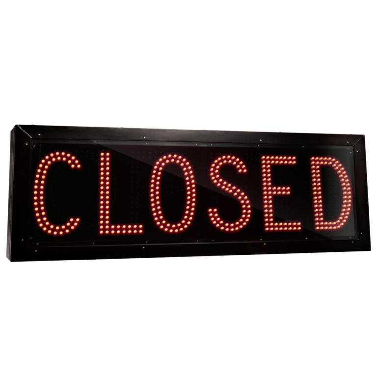 OPEN/CLOSED LED Lane Control Sign Orange Traffic inc.